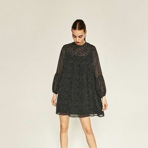 Zara polka dot print dress NWT Small
